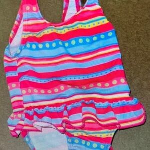 Colorful Striped Kids Swimsuit